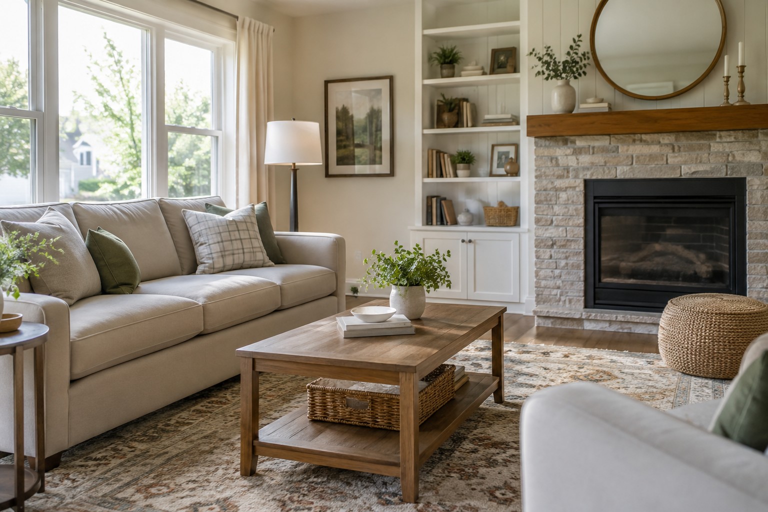 A bright, comfortable Mahoning Valley living room